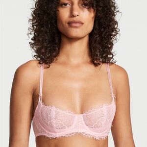 Victoria’s Secret Wicked Unlined Lace-Up Balconette Bra- 32DD